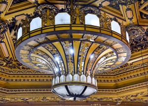 Auditorium chandelier, interestingly not original to the theatre!