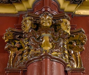 Detail of doorway decoration in the Upper Lobby