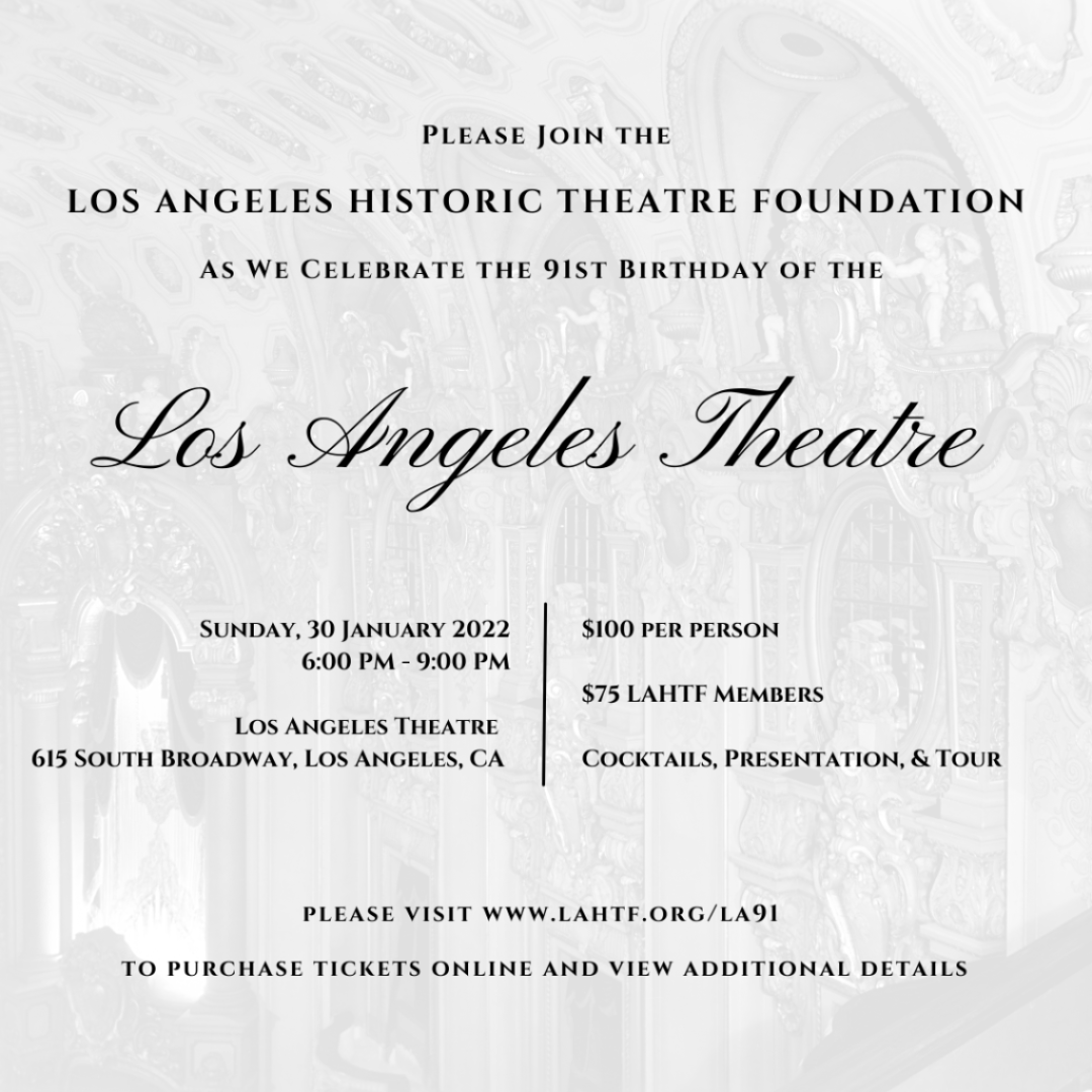 LAHTF Celebrates the Los Angeles Theatre